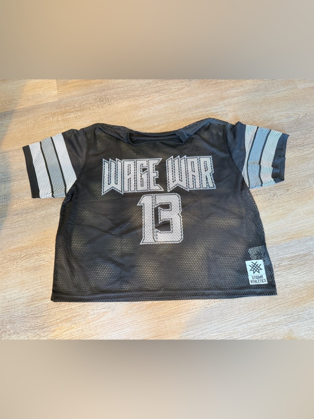 Wage War Black Mesh mens Jersey Top - Number 13 new!